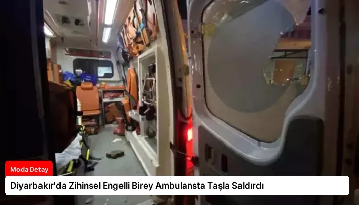 Diyarbakır’da Zihinsel Engelli Birey Ambulansta Taşla Saldırdı