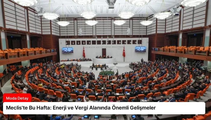 Meclis’te Bu Hafta: Enerji ve Vergi Alanında Önemli Gelişmeler