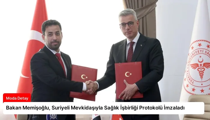Bakan Memişoğlu, Suriyeli Mevkidaşıyla Sağlık İşbirliği Protokolü İmzaladı