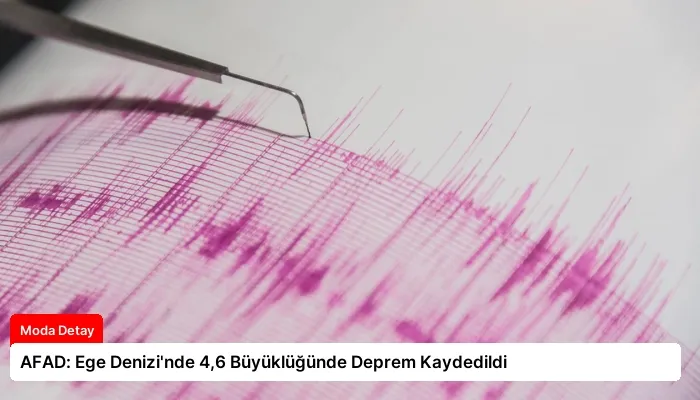 AFAD: Ege Denizi’nde 4,6 Büyüklüğünde Deprem Kaydedildi