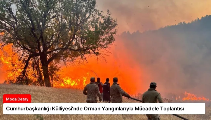 Cumhurbaşkanlığı Külliyesi’nde Orman Yangınlarıyla Mücadele Toplantısı