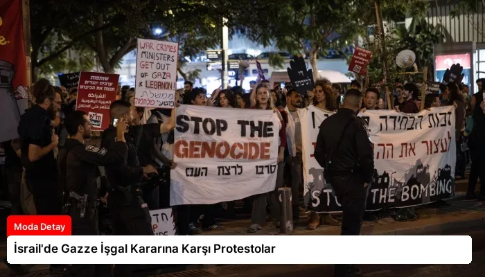 İsrail’de Gazze İşgal Kararına Karşı Protestolar