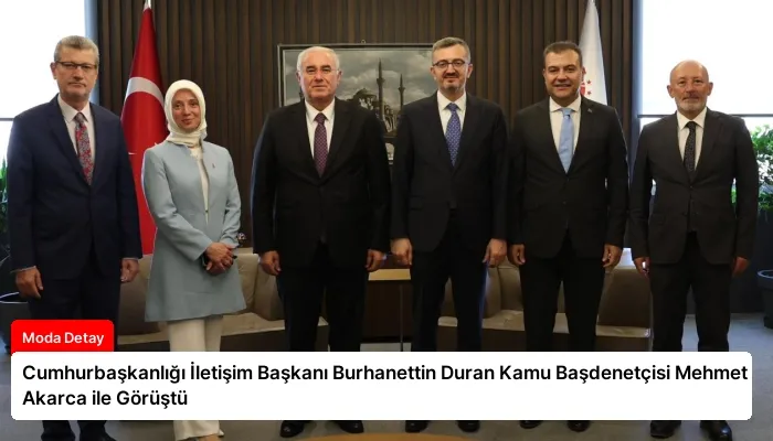 Cumhurbaşkanlığı İletişim Başkanı Burhanettin Duran Kamu Başdenetçisi Mehmet Akarca ile Görüştü