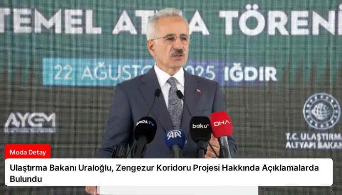 Ulaştırma Bakanı Uraloğlu, Zengezur Koridoru Projesi Hakkında Açıklamalarda Bulundu