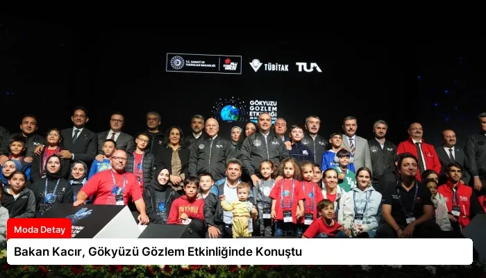 Bakan Kacır, Gökyüzü Gözlem Etkinliğinde Konuştu