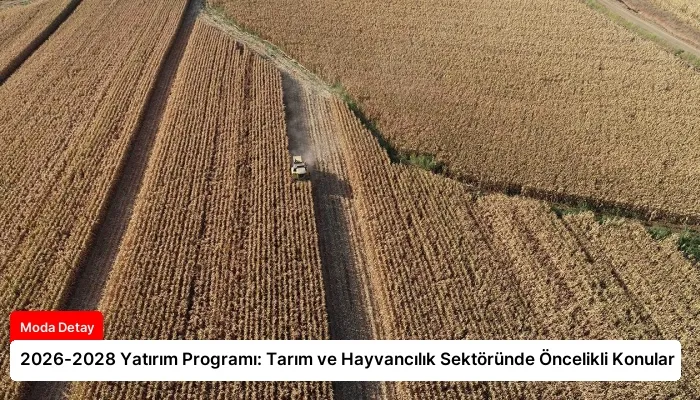 2026-2028 Yatırım Programı: Tarım ve Hayvancılık Sektöründe Öncelikli Konular