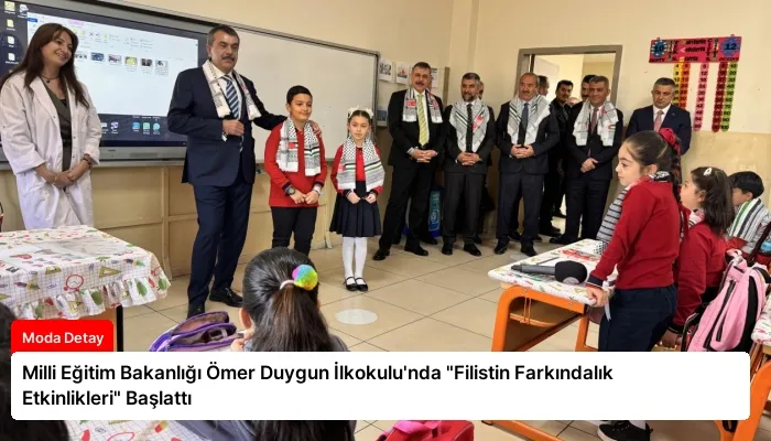 Milli Eğitim Bakanlığı Ömer Duygun İlkokulu’nda “Filistin Farkındalık Etkinlikleri” Başlattı