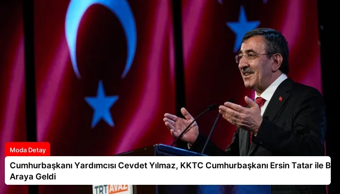 Cumhurbaşkanı Yardımcısı Cevdet Yılmaz, KKTC Cumhurbaşkanı Ersin Tatar ile Bir Araya Geldi