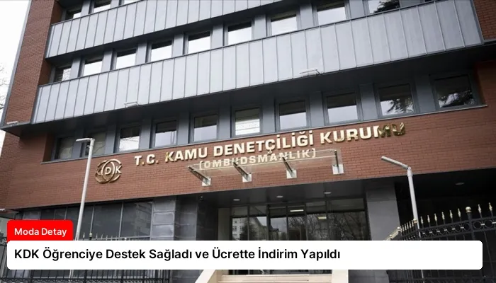 KDK Öğrenciye Destek Sağladı ve Ücrette İndirim Yapıldı