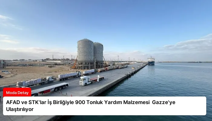 AFAD ve STK’lar İş Birliğiyle 900 Tonluk Yardım Malzemesi  Gazze’ye Ulaştırılıyor