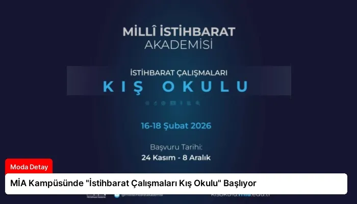 MİA Kampüsünde “İstihbarat Çalışmaları Kış Okulu” Başlıyor