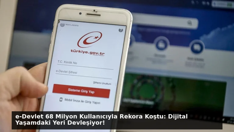 e-Devlet 68 Milyon Kullanıcıyla Rekora Koştu: Dijital Yaşamdaki Yeri Devleşiyor!