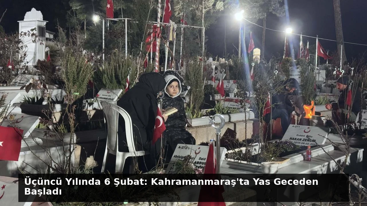Üçüncü Yılında 6 Şubat: Kahramanmaraş’ta Yas Geceden Başladı