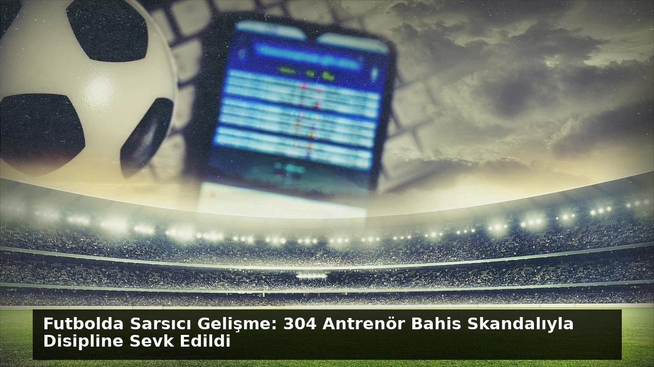 Futbolda Sarsıcı Gelişme: 304 Antrenör Bahis Skandalıyla Disipline Sevk Edildi