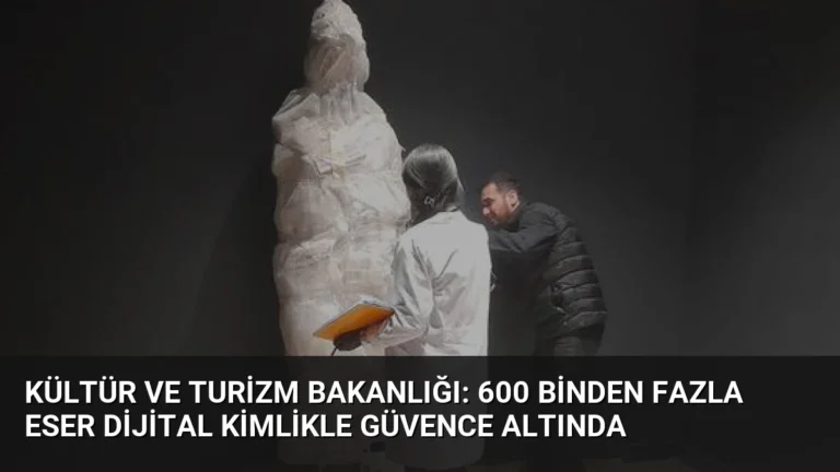 Kültür ve Turizm Bakanlığı: 600 Binden Fazla Eser Dijital Kimlikle Güvence Altında