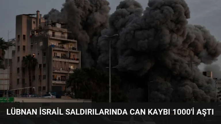 Lübnan İsrail Saldırılarında Can Kaybı 1000’i Aştı