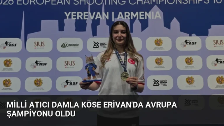 Milli Atıcı Damla Köse Erivan’da Avrupa Şampiyonu Oldu