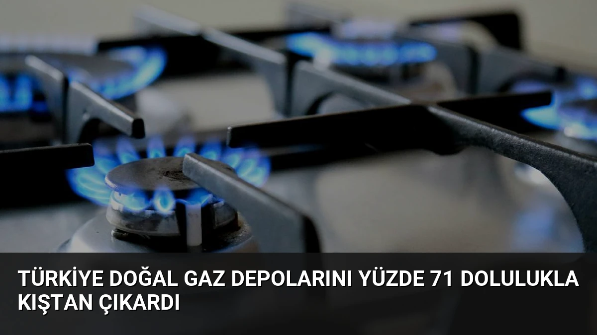 Türkiye Doğal Gaz Depolarını Yüzde 71 Dolulukla Kıştan Çıkardı