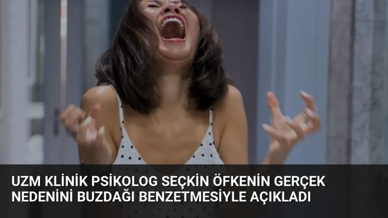 Uzm Klinik Psikolog Seçkin Öfkenin Gerçek Nedenini Buzdağı Benzetmesiyle Açıkladı