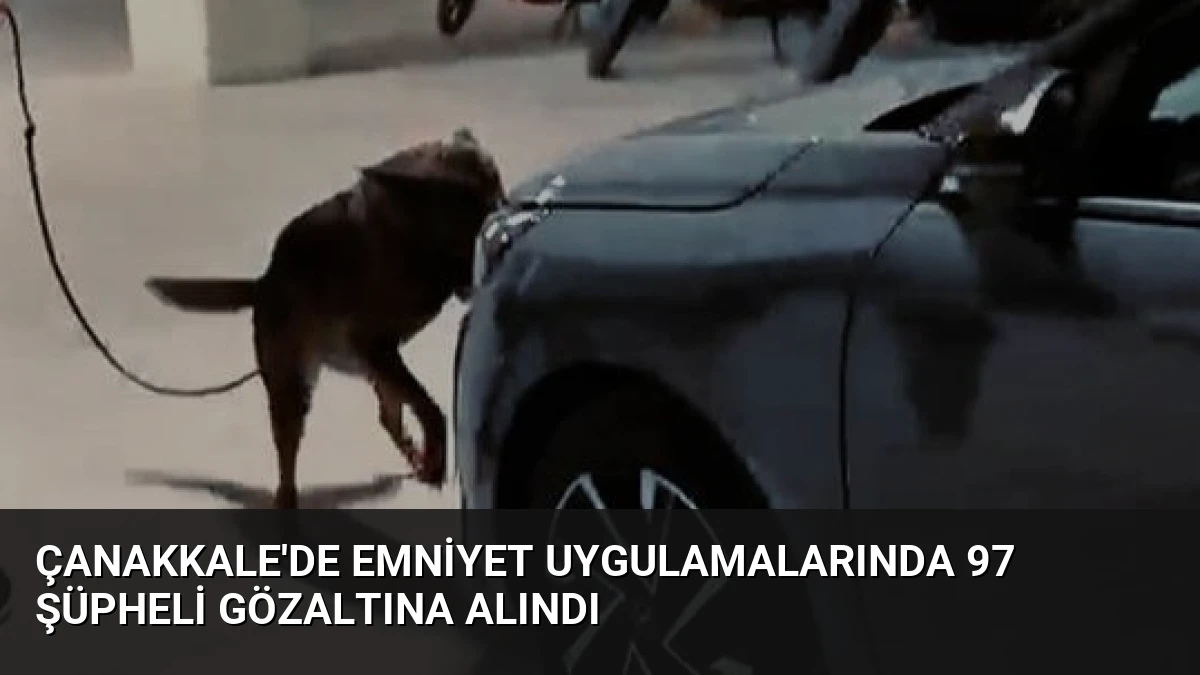 Çanakkale’de Emniyet Uygulamalarında 97 Şüpheli Gözaltına Alındı