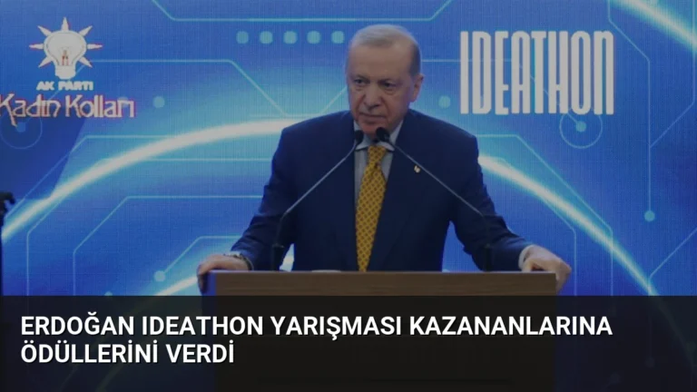 Erdoğan Ideathon Yarışması Kazananlarına Ödüllerini Verdi