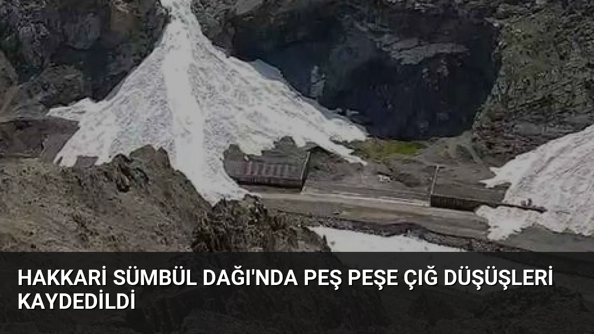 Hakkari Sümbül Dağı’nda Peş Peşe Çığ Düşüşleri Kaydedildi
