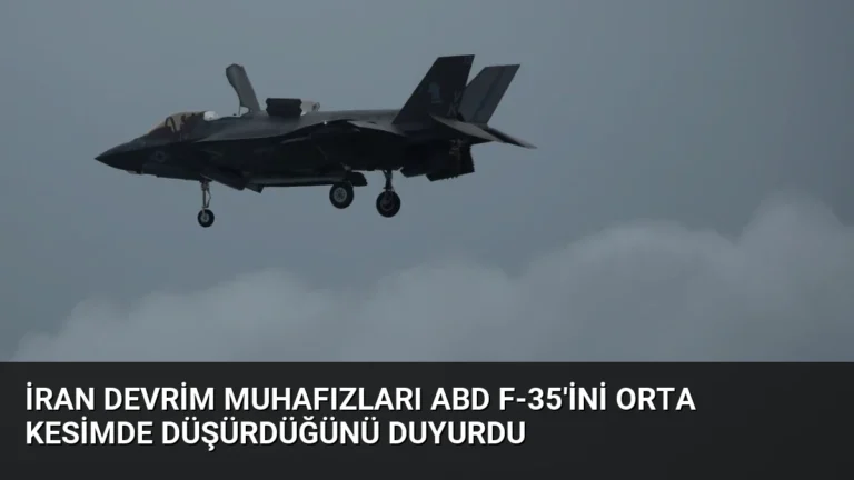 İran Devrim Muhafızları ABD F-35’ini Orta Kesimde Düşürdüğünü Duyurdu