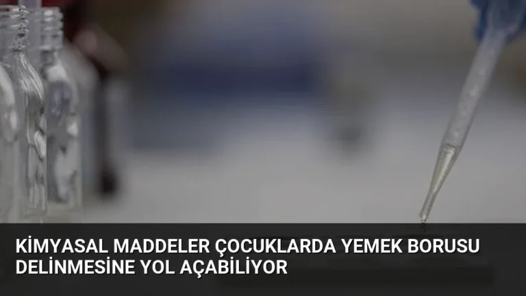 Kimyasal Maddeler Çocuklarda Yemek Borusu Delinmesine Yol Açabiliyor