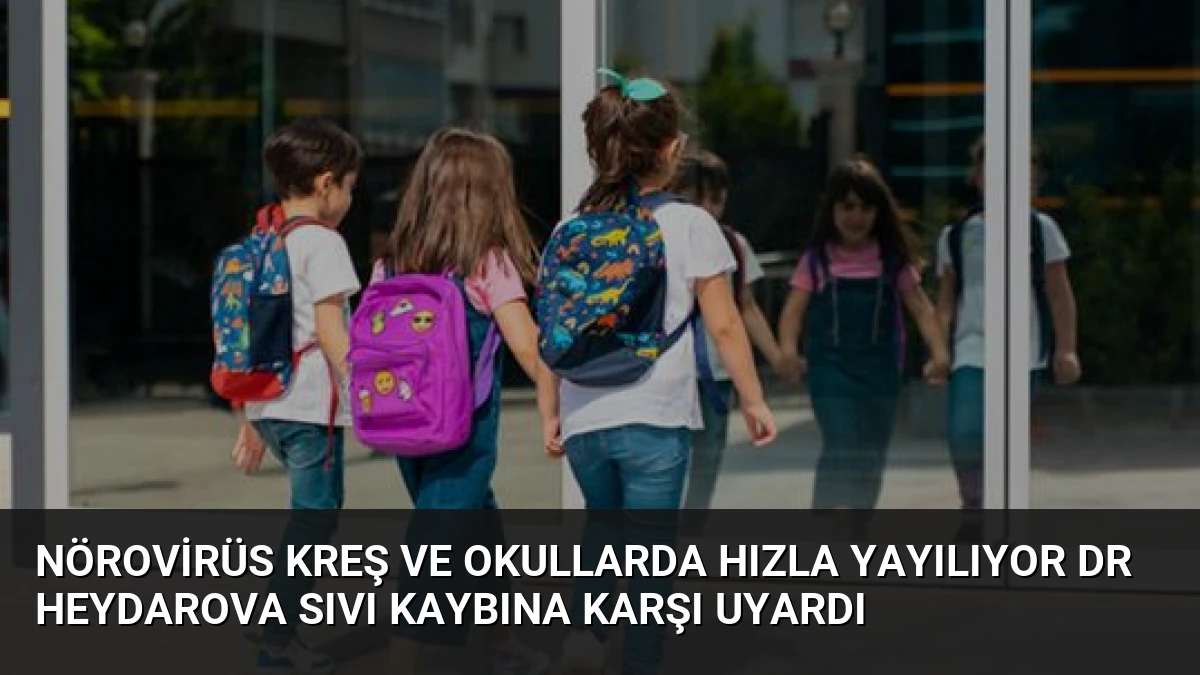 Nörovirüs Kreş ve Okullarda Hızla Yayılıyor Dr Heydarova Sıvı Kaybına Karşı Uyardı