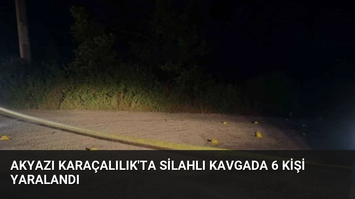 Akyazı Karaçalılık’ta Silahlı Kavgada 6 Kişi Yaralandı