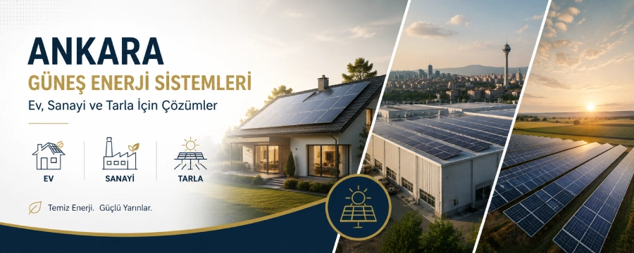 Ankara Güneş Enerji Sistemleri: Ev, Sanayi ve Tarla İçin Çözümler