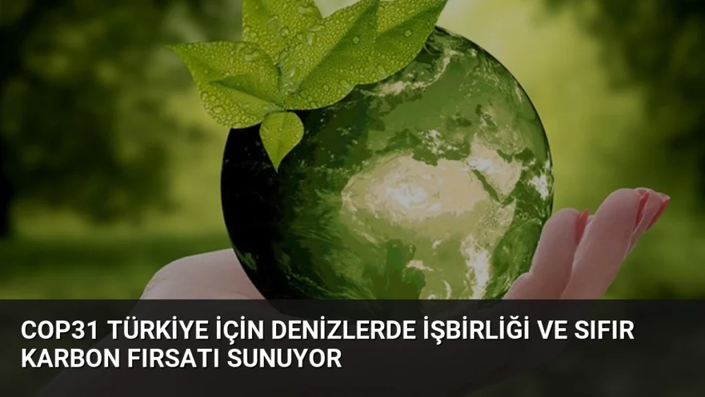 COP31 Türkiye İçin Denizlerde İşbirliği ve Sıfır Karbon Fırsatı Sunuyor