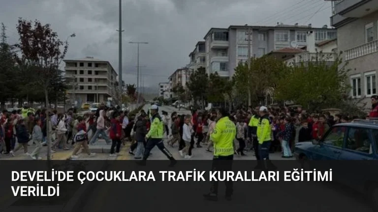 Develi’de Çocuklara Trafik Kuralları Eğitimi Verildi