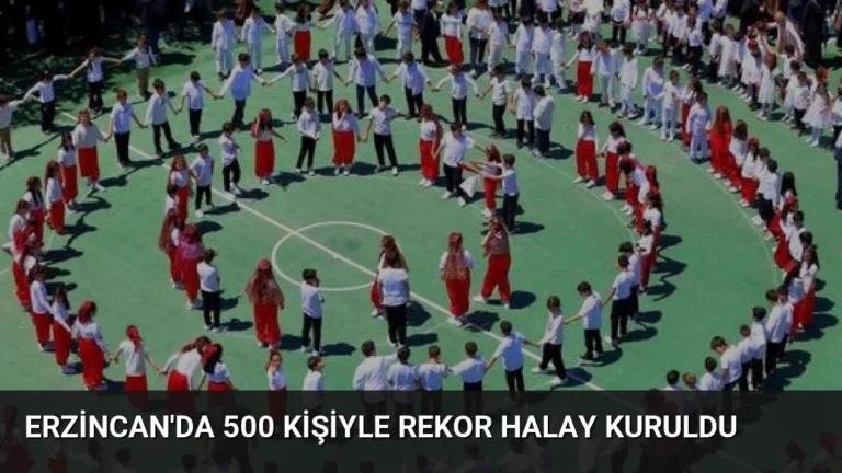 Erzincan’da 500 Kişiyle Rekor Halay Kuruldu