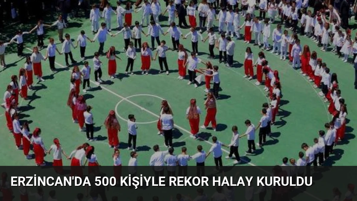 Erzincan’da 500 Kişiyle Rekor Halay Kuruldu