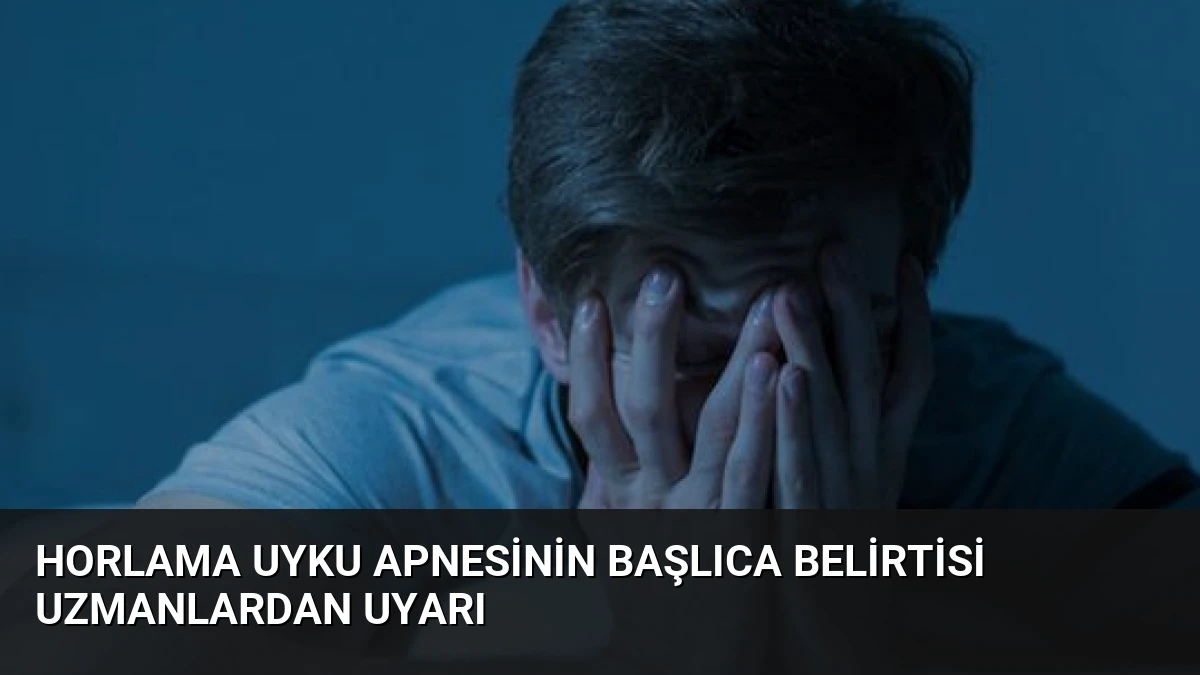 Horlama Uyku Apnesinin Başlıca Belirtisi Uzmanlardan Uyarı