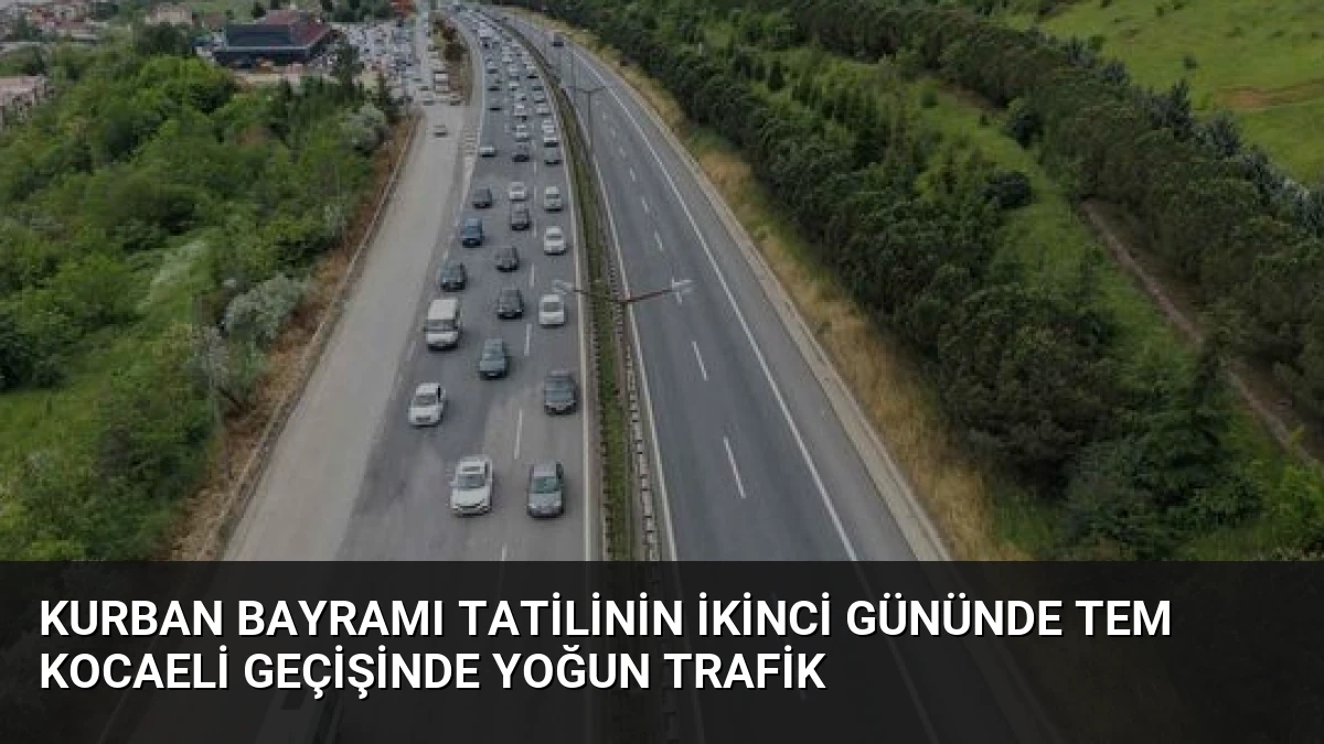 Kurban Bayramı Tatilinin İkinci Gününde TEM Kocaeli Geçişinde Yoğun Trafik