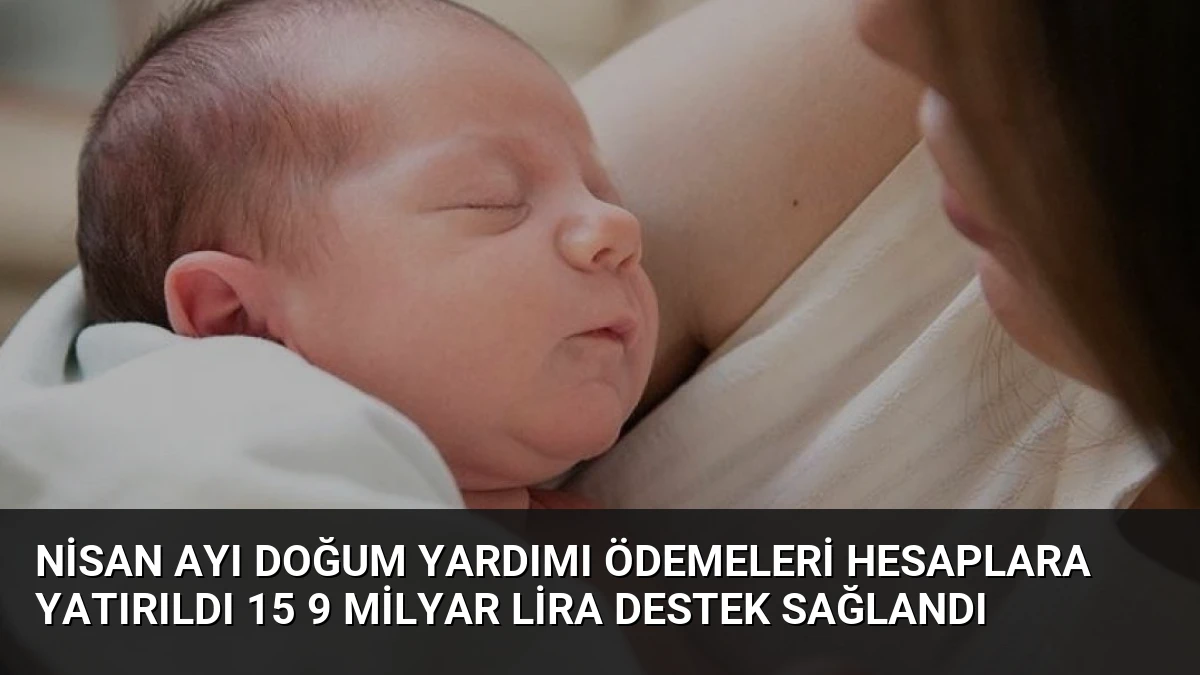Nisan Ayı Doğum Yardımı Ödemeleri Hesaplara Yatırıldı 15 9 Milyar Lira Destek Sağlandı
