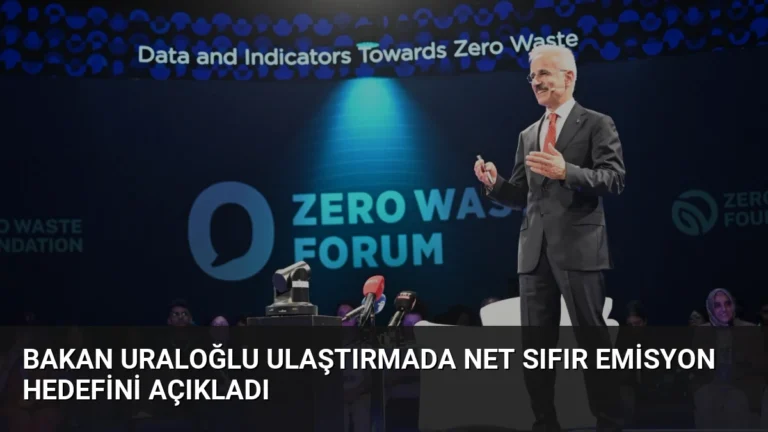 Bakan Uraloğlu Ulaştırmada Net Sıfır Emisyon Hedefini Açıkladı