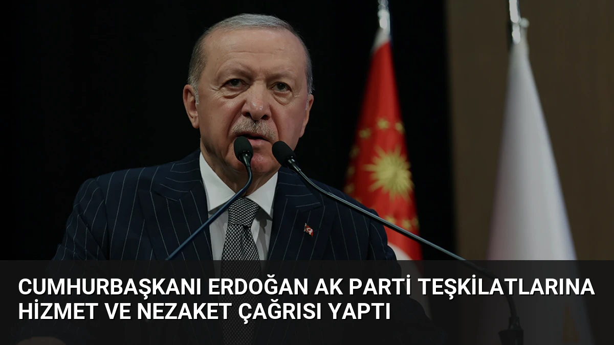 Cumhurbaşkanı Erdoğan AK Parti teşkilatlarına hizmet ve nezaket çağrısı yaptı