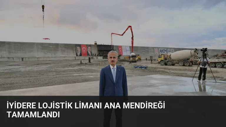 İyidere Lojistik Limanı Ana Mendireği Tamamlandı