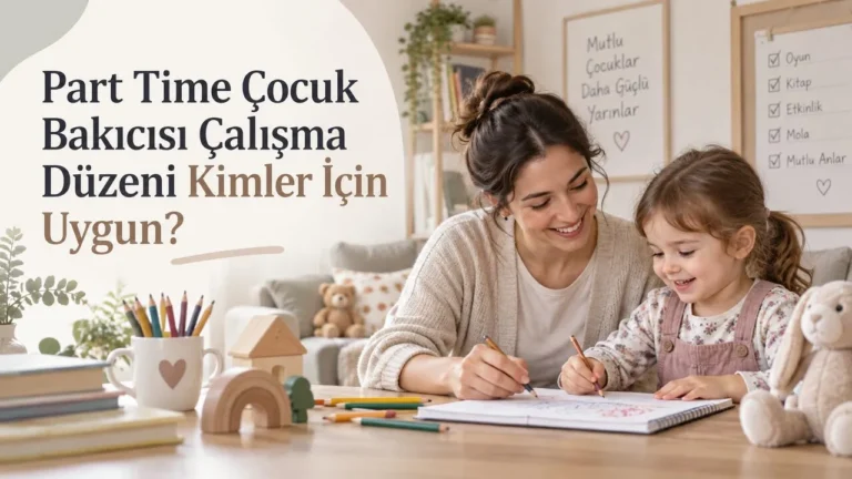 Part Time Çocuk Bakıcısı Çalışma Düzeni Kimler İçin Uygun?