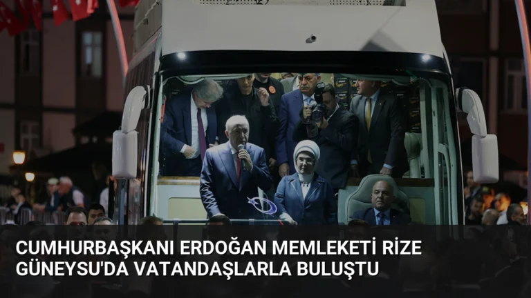 Cumhurbaşkanı Erdoğan Memleketi Rize Güneysu’da Vatandaşlarla Buluştu