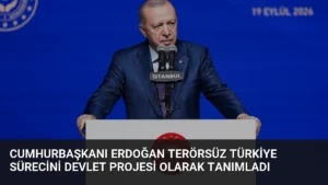Cumhurbaşkanı Erdoğan Terörsüz Türkiye sürecini devlet projesi olarak tanımladı