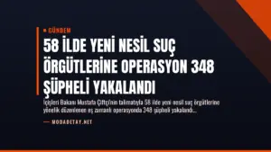 58 İlde Yeni Nesil Suç Örgütlerine Operasyon 348 Şüpheli Yakalandı