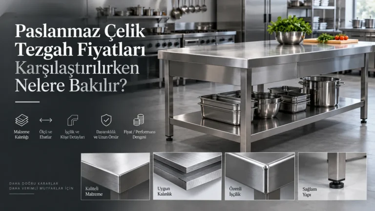 Paslanmaz Çelik Tezgah Fiyatları Karşılaştırılırken Nelere Bakılır?