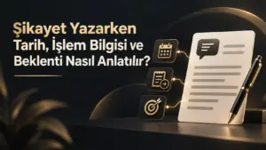 Şikayet Yazarken Tarih, İşlem Bilgisi ve Beklenti Nasıl Anlatılır?