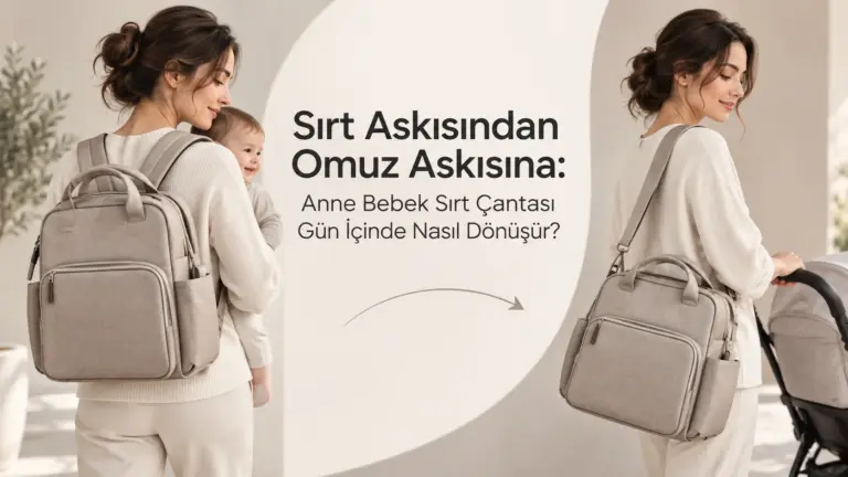 Sırt Askısından Omuz Askısına: Anne Bebek Sırt Çantası Gün İçinde Nasıl Dönüşür?