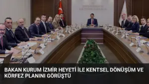Bakan Kurum İzmir Heyeti ile Kentsel Dönüşüm ve Körfez Planını Görüştü