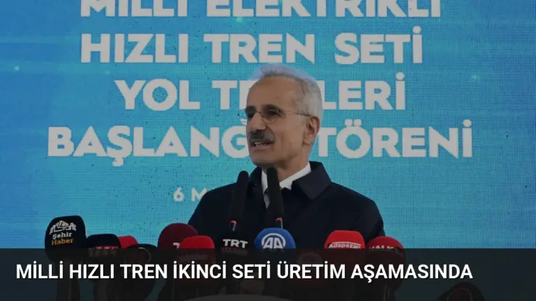 Milli Hızlı Tren İkinci Seti Üretim Aşamasında